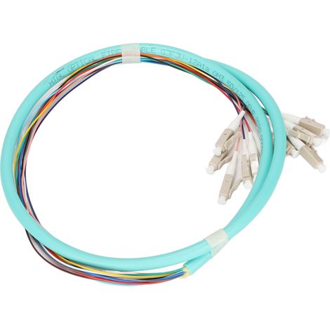 12-adriges Glasfaserkabel, Keramikferrulen, geringe Einfügedämpfung, Singlemode-Patchkabel für Instrumente