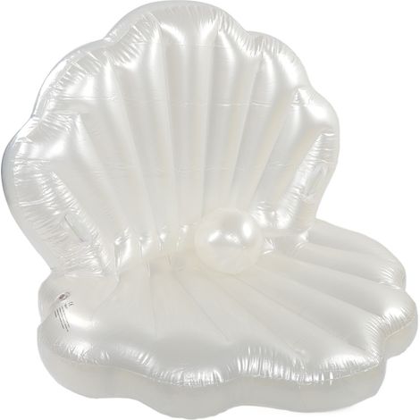 Bouée gonflable nacre coquillage flottante, lit flottant piscine, anneau de natation pour piscine ou plage (1/5)