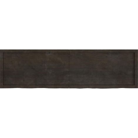 Maison Exclusive - Piano Tavolo Marrone 180x50x(2-6) cm Rovere Massello Trattato