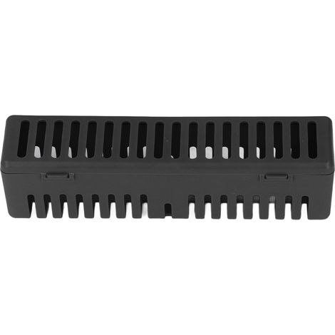 Boîte de stérilisation dentaire en plastique noir, conteneur de nettoyage pour instruments médicaux, autoclave, rangement pratique (1/5)
