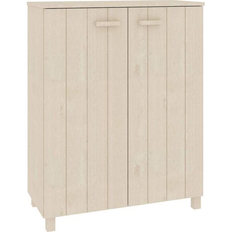 Scarpiera Mobile per scarpe HAMAR ambra 85x40x108 cm in Legno Massello di Pino (1/5)