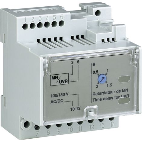 Temporizzatore ritardo regolabile - per sganciatore MN - 200/250 Vca/cc - 33682