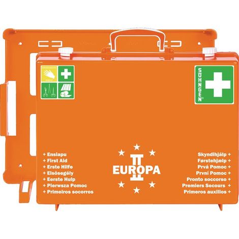 Mallette de premiers secours EUROPA II l.400xH300xP150env. mm orange SöhNGEN