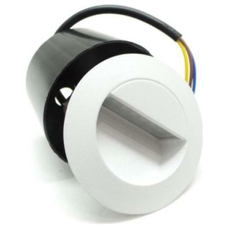 Segnapasso bianco 3w e10- versione bianco faretto led da muro giardino casa 6400k