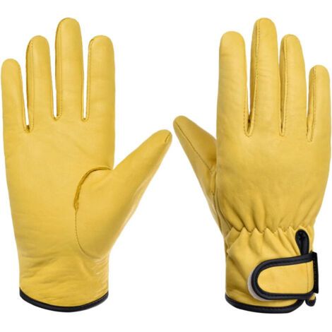 Gants de travail en cuir résistants aux épines - Pour le travail et le jardinage - Pour homme et femme (1/5)