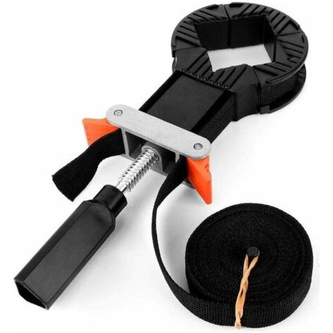 QORVA-Pince d'Angle Réglable, Pince Coin Réglable à 4 Mâchoires Multi-Fonctions Pince de Sangle de Bande Presses à Sangles pour Cadre Photo et Tiroir en Bois