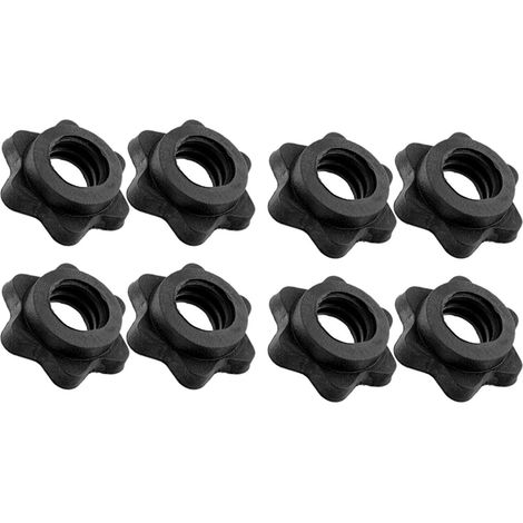 4 paires d'écrous hexagonaux pour haltères, écrous barres (1/5)