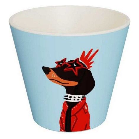 Tazza Espresso 90ml Cane Rock Azzurro QUY CUP
