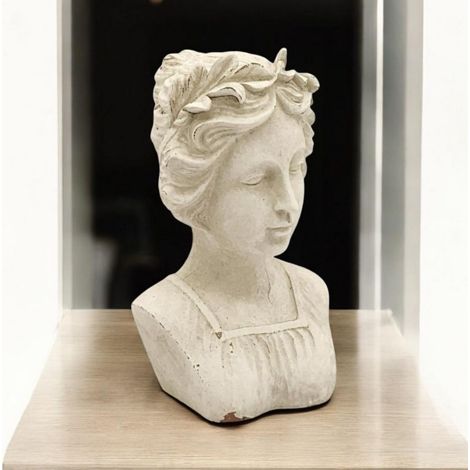 Bust Ornament - Resin - L22 x W19 x H38 cm - Cream