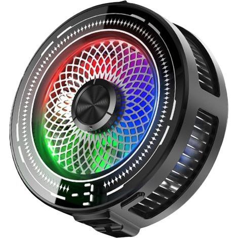 Refroidisseur pour smartphone–Effets d'éclairage RVB ,Attraction magnétique,Mode 3 vitesses,TYPE-C,compatible Apple, Android (1/5)