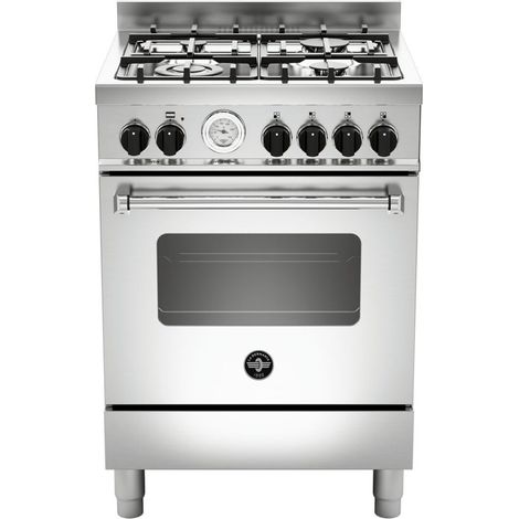 Bertazzoni La Germania Americana AMN664GXT. Tipo di prodotto: Cucina, Colore del prodotto: Acciaio inox, Tipo di controllo: Manopola. Tipo di piano cottura: Gas, Numero totale di fuochi: 4 Fornello... (1/3)