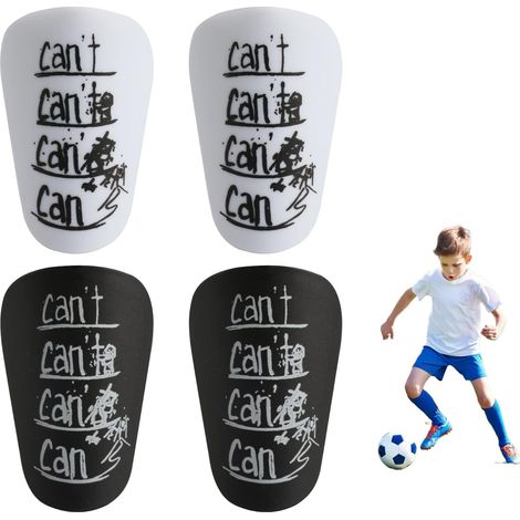 Juego de 4 mini espinilleras de fútbol, espinilleras pequeñas de fútbol, para niños, niñas y adolescentes. (1/5)