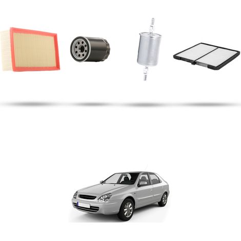 Kit tagliando 4 filtri compatibile con Citroen Xsara 1.8 turbo Diesel 66kw dal 1997 (1/5)