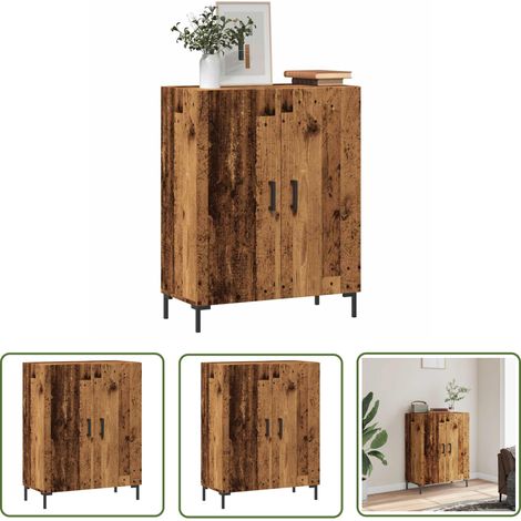 vidaXL Sideboard Altholz-Optik 69,5x34x90 cm Holzwerkstoff (1/5)