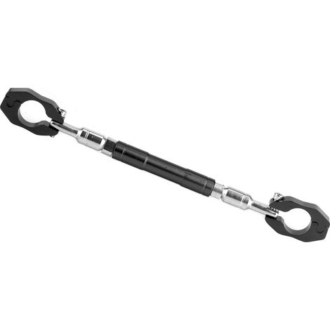 Barre stabilisatrice renforcée réglable pour guidon de moto 7/8 pouce, en alliage d'aluminium CNC, universelle, noire (1/5)