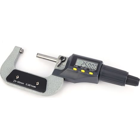 Micromètre électronique numérique 0,001 mm, micromètre d'extérieur, pied à coulisse 25-50 mm (1/5)
