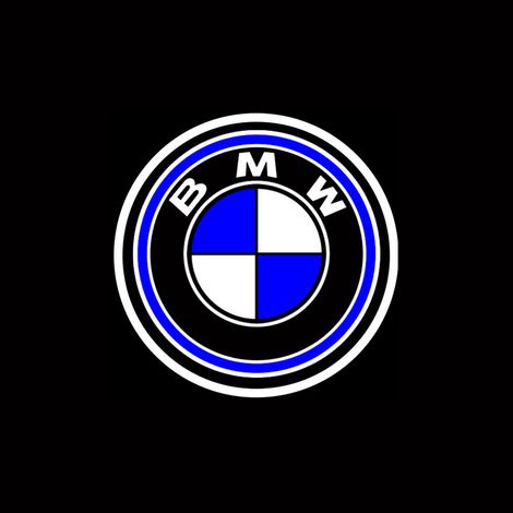 2 éclairages de seuil pour BMW Série 3, Série 5, Série 7, X3/X5/X6/X7, éclairages de porte à projection, éclairages d'entrée BMW, style 19 (1/5)