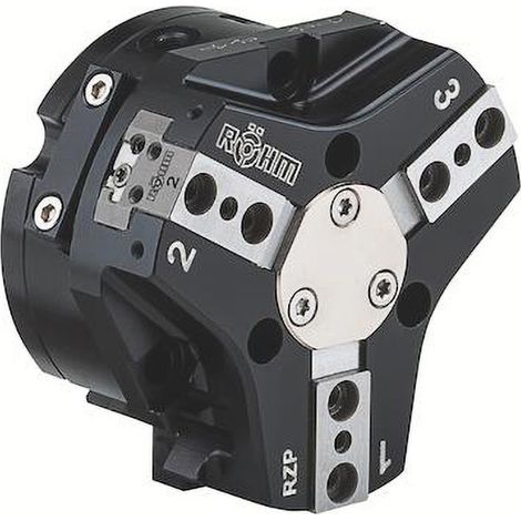 Röhm RZP-64/3-1 GA, Pinza concéntrica, gran recorrido de las mordazas, seguridad de la fuerza de agarre tensión externa - 170052 (1/2)