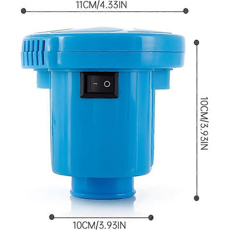 Tragbare Luftpumpe für alle Kompressionsbeutel, 210 W, 450 l/min, aufblasbare elektrische Pumpe mit ergonomischem Griff