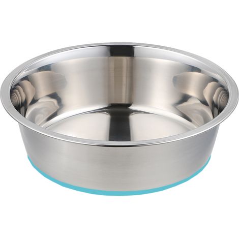 2 Gamelles pour chien, Acier inoxydable, Fond antidérapant, Pour eau et nourriture, Grand chien et chat (1/5)