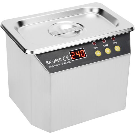 Nettoyeur à ultrasons haute puissance pour bijoux, montres, bagues, machine à laver BK-3550 0,8 LEU, prise 220 V