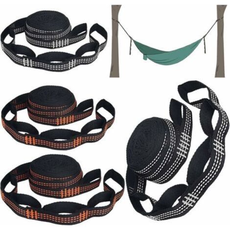 4 sangles arbre cintre hamac fixation hamac poteau chaise suspendue ensemble de fixation hamac barres de fixation suspendus camping hamac accessoires hamac pied sangles hamac fixation, (1/5)