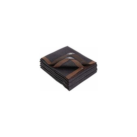 Rectangulaire Filet DOmbrage,Taux D'ombre 90%,Filet de Protection Solaire Respirant Anti-UV,Shade Net pour Jardin,Serre,Piscine,Toit,avec Oeillets,(4x4m/13x13ft)-- Crezuo (1/4)