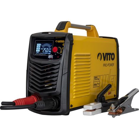 Vito – Poste à souder MMA 250A – Soudage MMA et TIG – Électrodes Ø 1.6 à 5 mm – Affichage numérique LCD – Compact et léger avec mallette