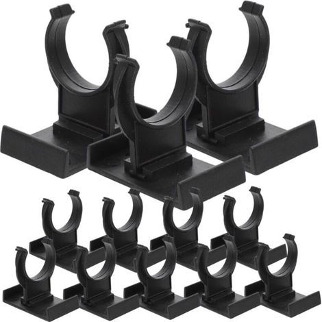 24 pièces Clips Plinthe Meuble Noir PP Réglables pour Meubles Accessoires de Nivellement pour Armoires Protection Sol et Support Renforcé (1/5)