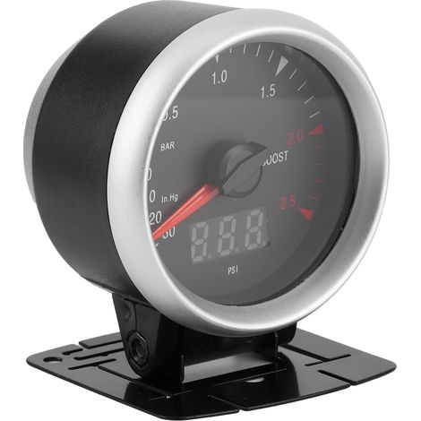 60mm 12V LED Indicateur de Pression Turbo Universel -30-2.5 BAR Jauge de Suralimentation pour Voiture (1/5)