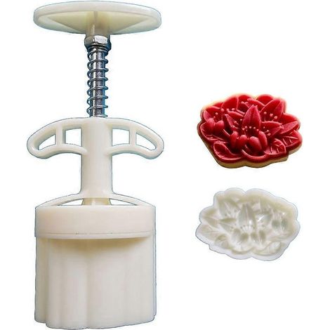 Emporte-pièces en forme de fleur pour biscuits, moule à gâteaux de lune, outil de pâtisserie pour la Fête de la Mi-Automne (1/4)