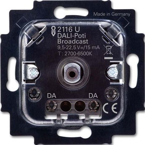 Dispositivo di comando Busch-Jaeger 2116 u dimmer rotativo DALI bianco regolabile