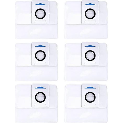 6er-Pack Staubbeutel für die automatische Entleerungsstation ECOVACS DEEBOT X1 Omni, 3-Liter-Ersatzbeutel für ECOVACS Omni X1/X1 Plus