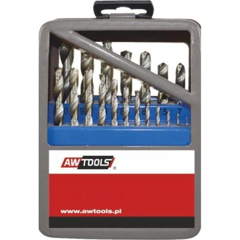 Juego de brocas para metal AWTOOLS HSSG, 25 piezas, 10 x 130 mm (1/2)
