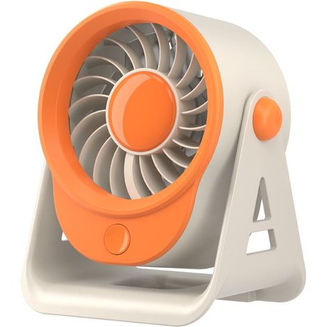 Ventilateur de table avec soufflerie turbo, rechargeable USB, silencieux, sans fil, circulateur d'air pour bureau, chambre et chambre d'étudiant (1/5)