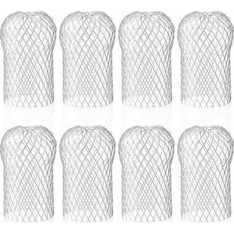 Set mit 8 Aluminium-Dachrinnenabdeckungen, flexible und langlebige Dachrinnenfilter für Dachrinnen und Fallrohre gegen Laub (1/5)