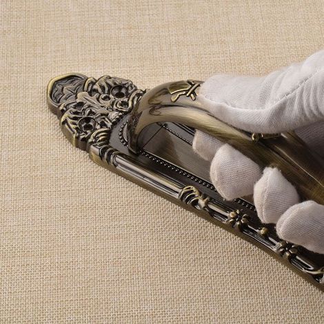 HONORNIC - Porte coulissante anti-métallique Porte coulissante européenne Porte coulissante Accessoires de tiroir en fer poignée coulissante (1/2)