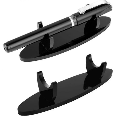 Lot de 2 présentoirs pour stylos-plumes, porte-stylos en acrylique, support pour stylo noir (Org) (1/5)