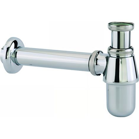 Valentin – Siphon de lavabo en laiton chromé réglable – Culot démontable – Tube de sortie Ø 32 mm – Garde d’eau 60 mm – Débit max 46 l/min (1/3)