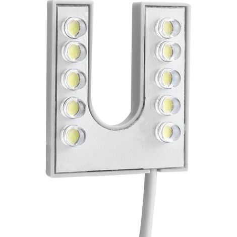 Lampe LED flexible à col de cygne avec base magnétique pour machine à coudre, prise européenne 110-265 V (1/5)
