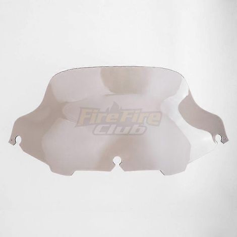Pare-brise chromé/noir/transparent 6'8" pour moto Harley Electra Street Glide FLHX Touring 1996-2013 - Style 9 8 pouces (1/5)