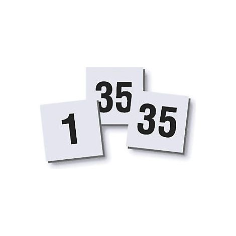 magnetoplan® Jeu de plots magnétiques chiffrés - 10 x 10 mm, lot de 2 jeux - chiffres 1 – 35 (1/2)