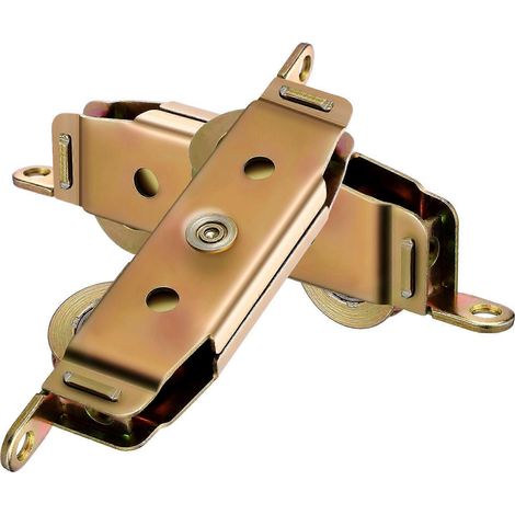 Lot de 2 roulettes pour porte coulissante en alliage d'aluminium, compatibles avec les portes-fenêtres coulissantes, les portes moustiquaires et les portails (1-1/4"). (1/4)