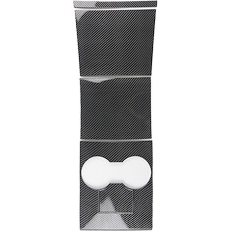 Autocollant pour panneau de commande central (fibre de carbone brillante) compatible avec Tesla Model 3 et Model Y (2017-2020) - Accessoires de console centrale - Film de protection intérieur en fibre (1/5)