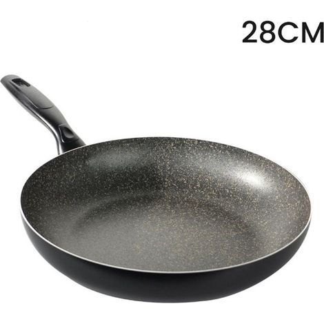 TrAdE Shop Traesio - Padella Antiaderente Antigraffio Pratica Veloce Resistente A 7 Strati Cucina Da ø18 A 32cm - -diametro 28cm -