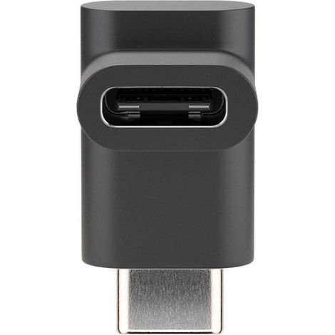 Adaptateur coudé Goobay USB-C type L pour prise-prise (1/4)