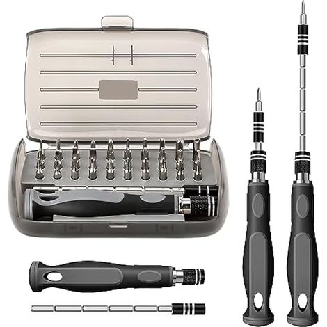 32 in 1 Feinmechaniker Schraubendreher Set, Magnetischer Mini Feinmechaniker Werkzeug Set für iPhone, Ipad, Macbook, Xbox, Laptop, Computer, Pc, Switch, Ps4, Ps5, Brille, Uhren, Usw (1/5)