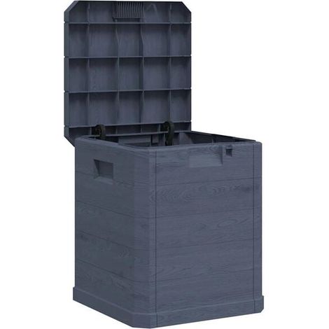 Coffre de jardin de 90 litres (gris anthracite) (1/5)