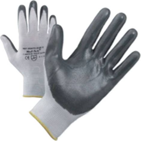 12 x GUANTI NYLON/NITRILE NBR 999 TG. 9