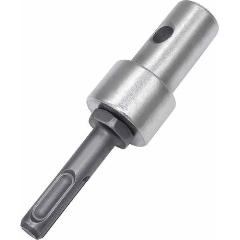 Adaptateur de tarière de jardin pour perceuses filaires et sans fil, mandrin sans clé fileté SDS Plus, adaptateur à tige ronde pour visseuse à percussion (1/4)